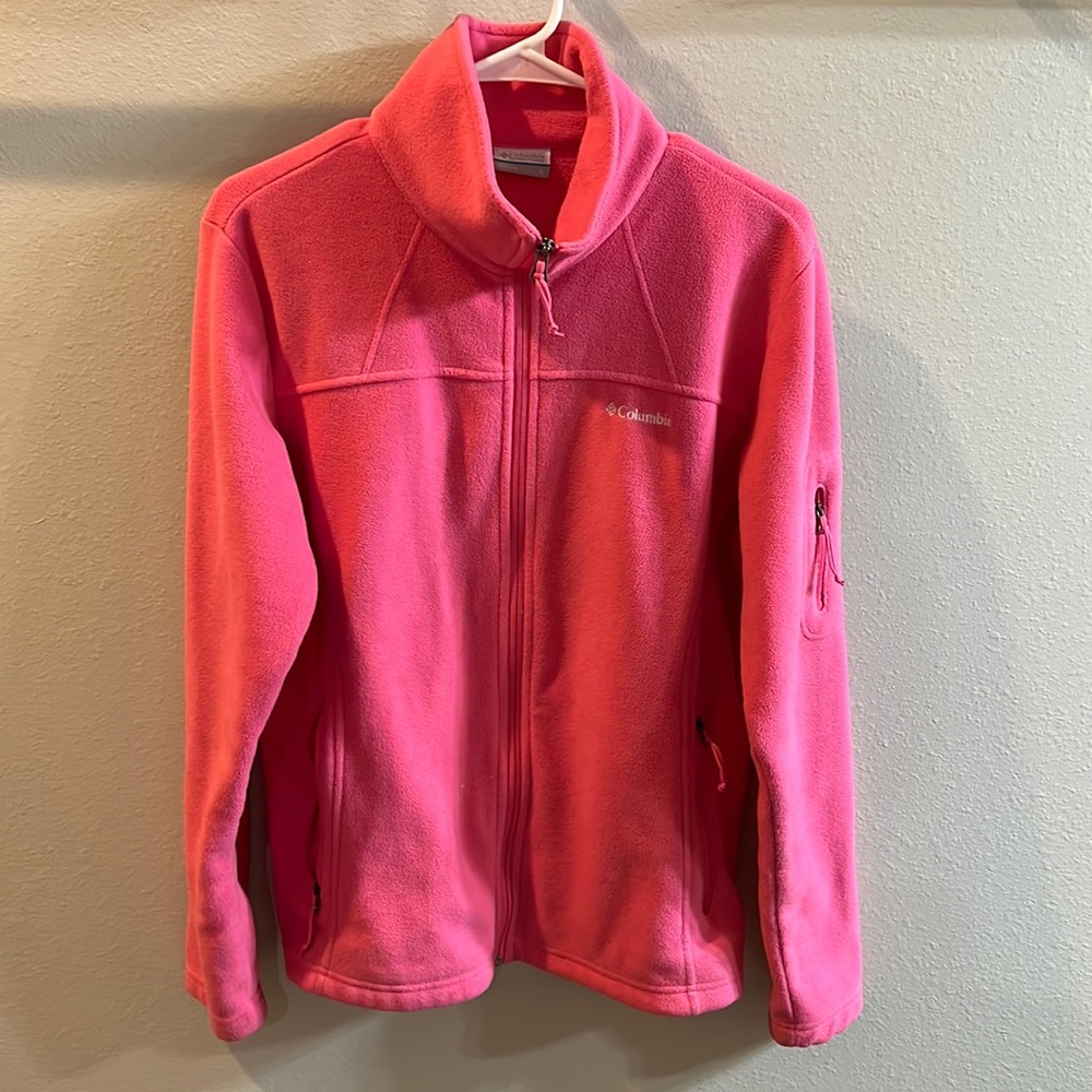 Hot pink Columbia Fleece zip up